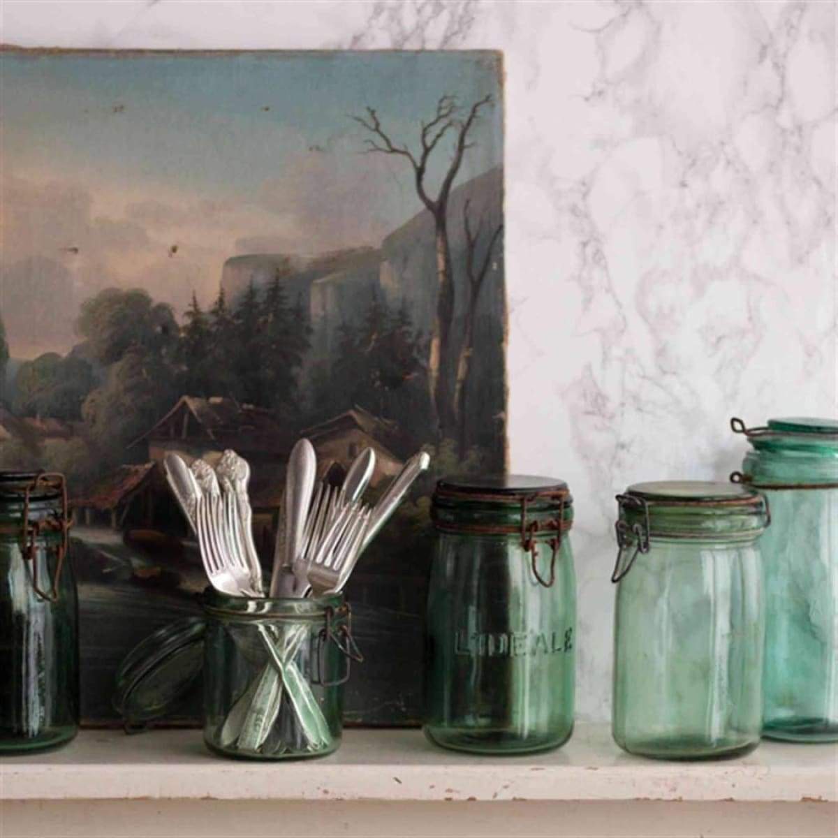 Vintage Canning Jar - elsie green