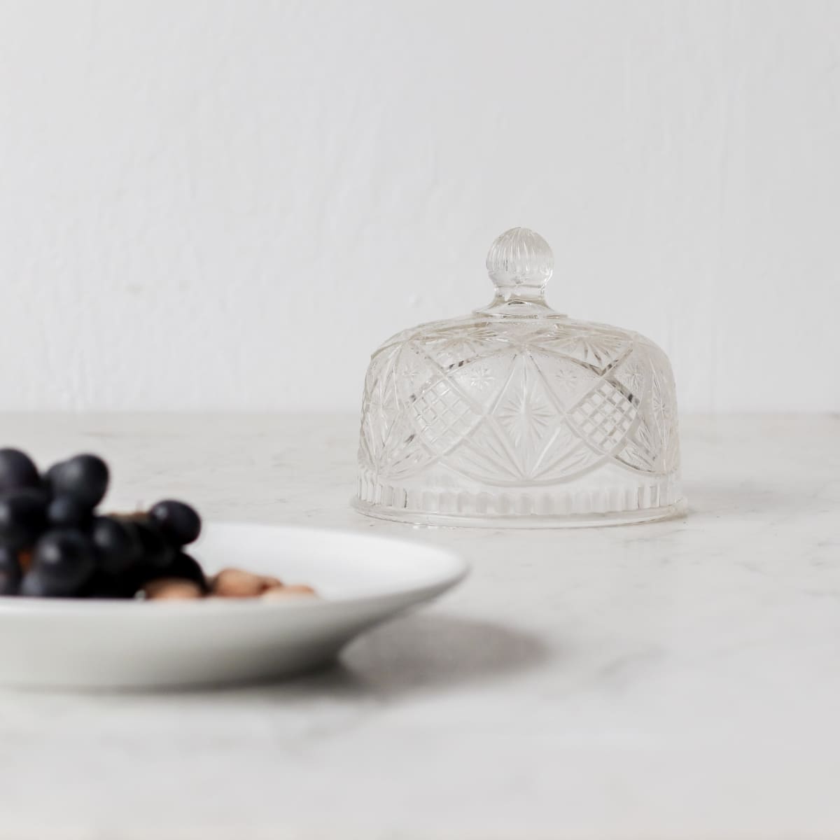 Vintage French Glass Dome - elsie green