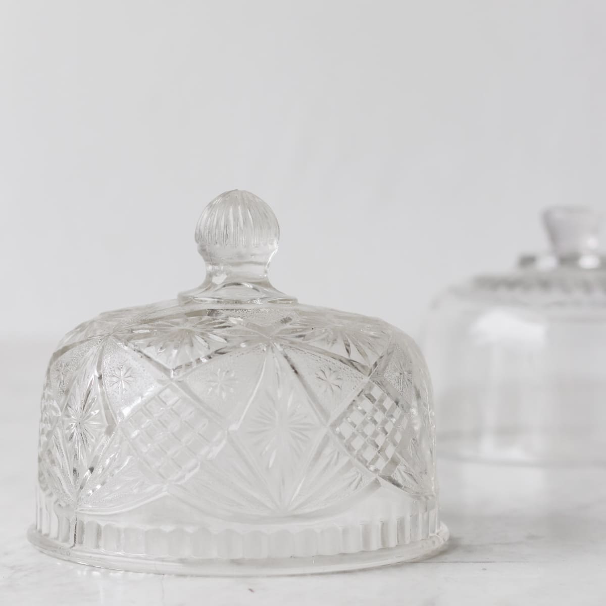 Vintage French Glass Dome - elsie green