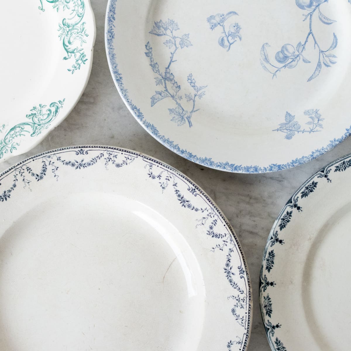 Transferware Round Platter - elsie green - The French Kitchen