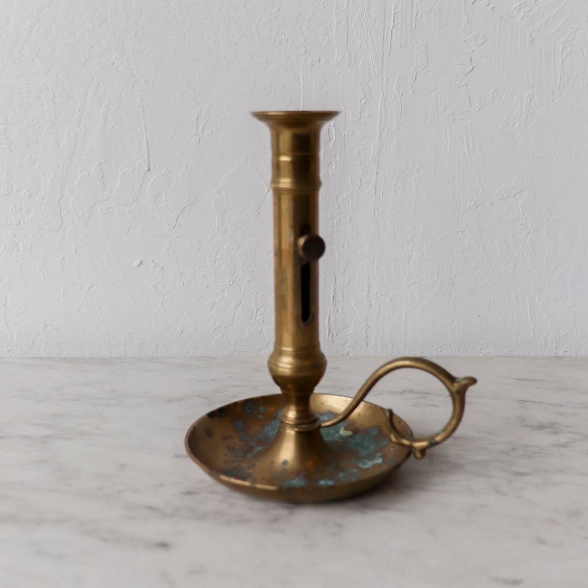 Very Large Vintage Chamber Candlestick - elsie green - Decor