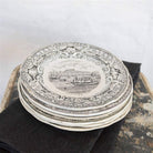 Vintage Black Transferware Plate | Eclectic Set Of 4 - elsie green - The French Kitchen