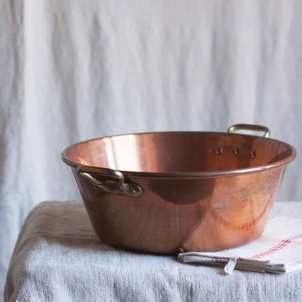 Vintage Copper Jam Pot - elsie green
