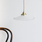 Vintage Milk Glass Pendant - elsie green - Decor