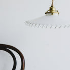 Vintage Milk Glass Pendant - elsie green - Decor