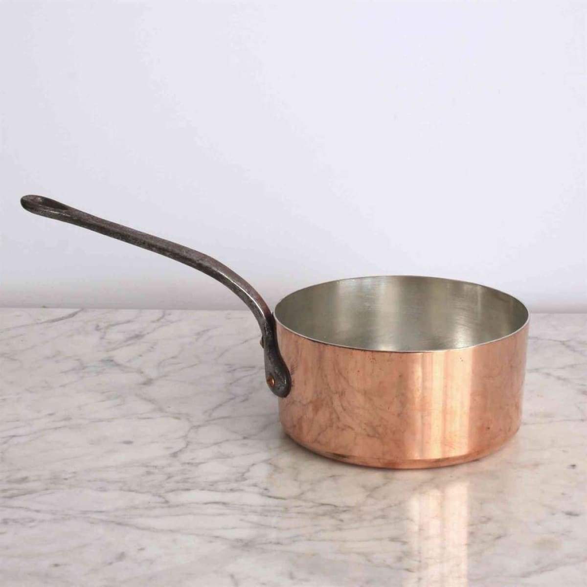 Vintage Copper Frying Pan With Riveted Brass Handle and Traditional Design  Retro Copper Pan With Great Patina Cottage Kitchen Decor 