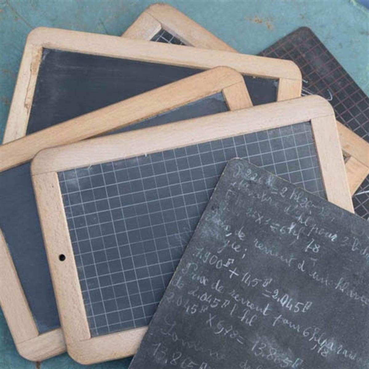 Antique Chalkboard - Learn to Write & Calculate - Elementary
