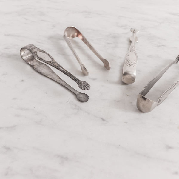 Vintage Silver Ice Tongs - The French Kitchen
