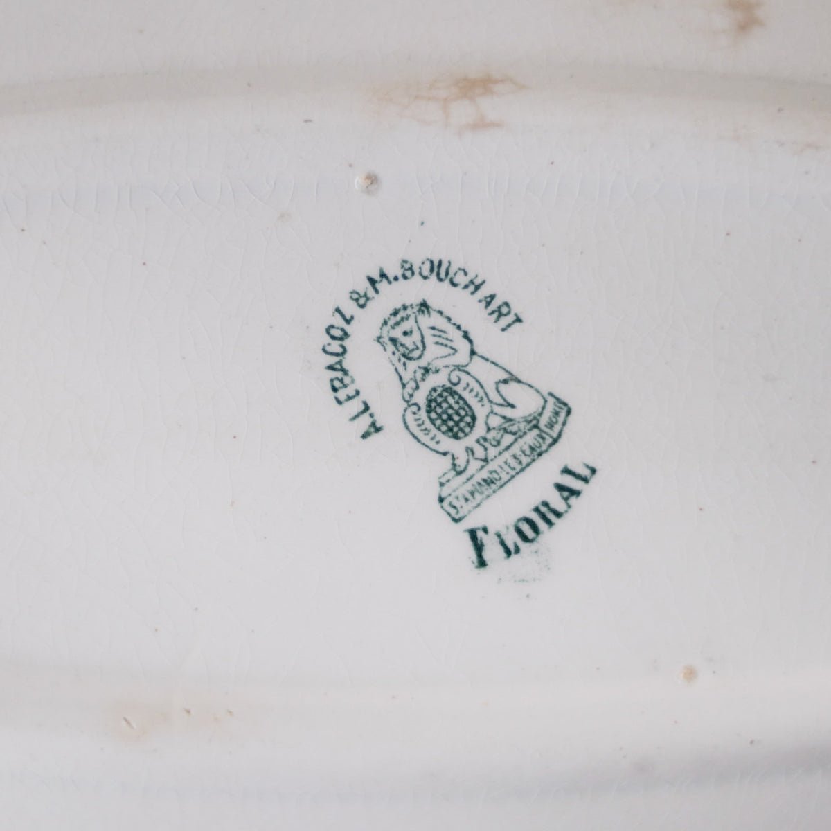 Vintage Transferware Spoon Rest - elsie green - Decor