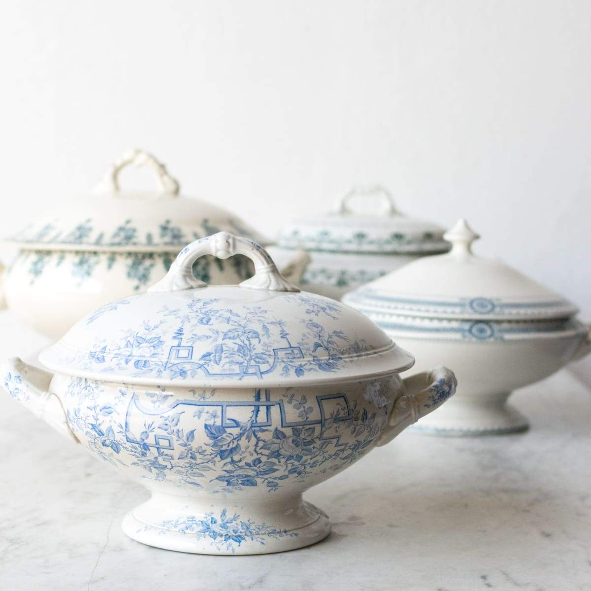 Vintage Transferware Tureen - elsie green - The French Kitchen