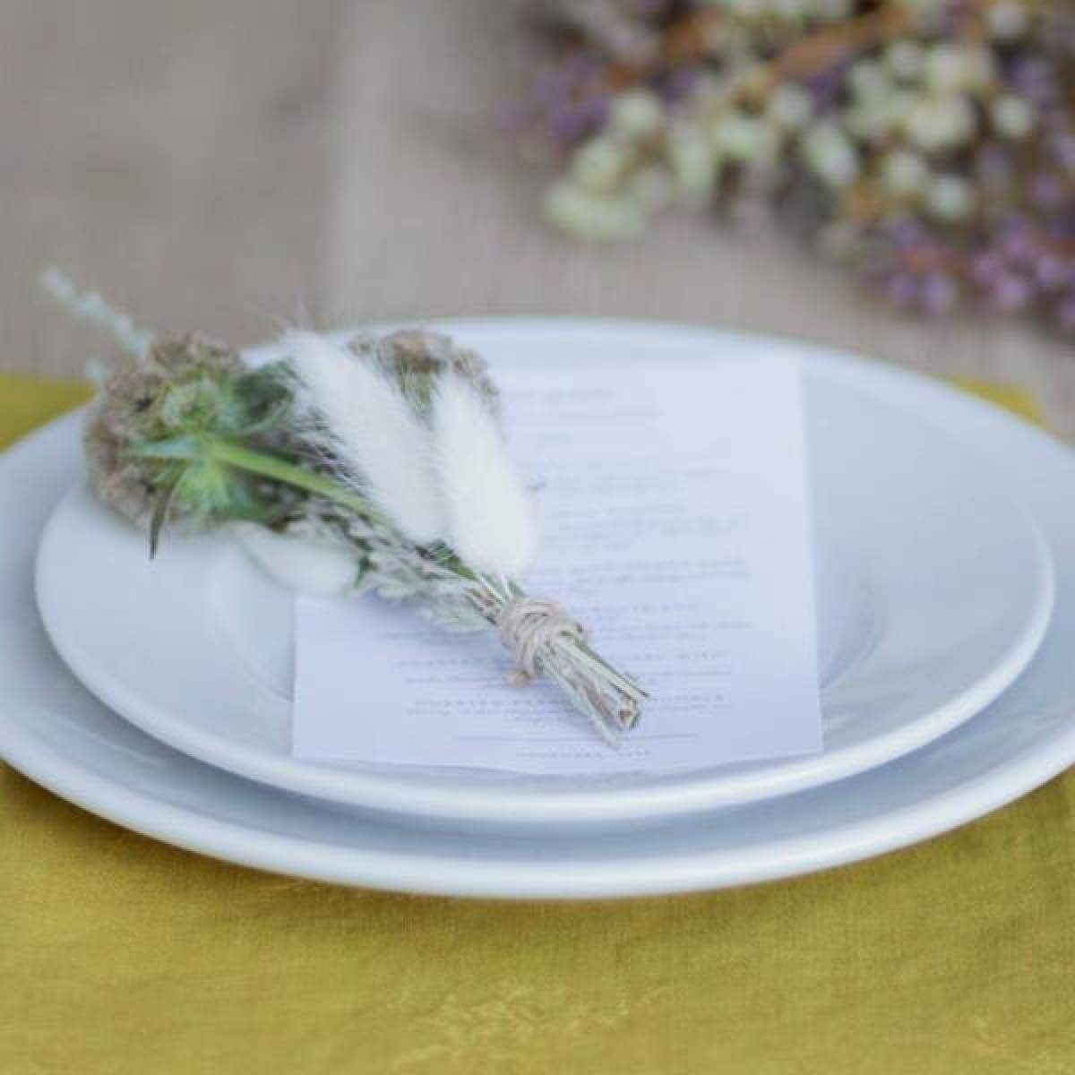 Vintage White China Plates Set of 4 - elsie green - The French Kitchen