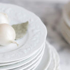 Vintage White China Plates Set of 4 - elsie green - The French Kitchen
