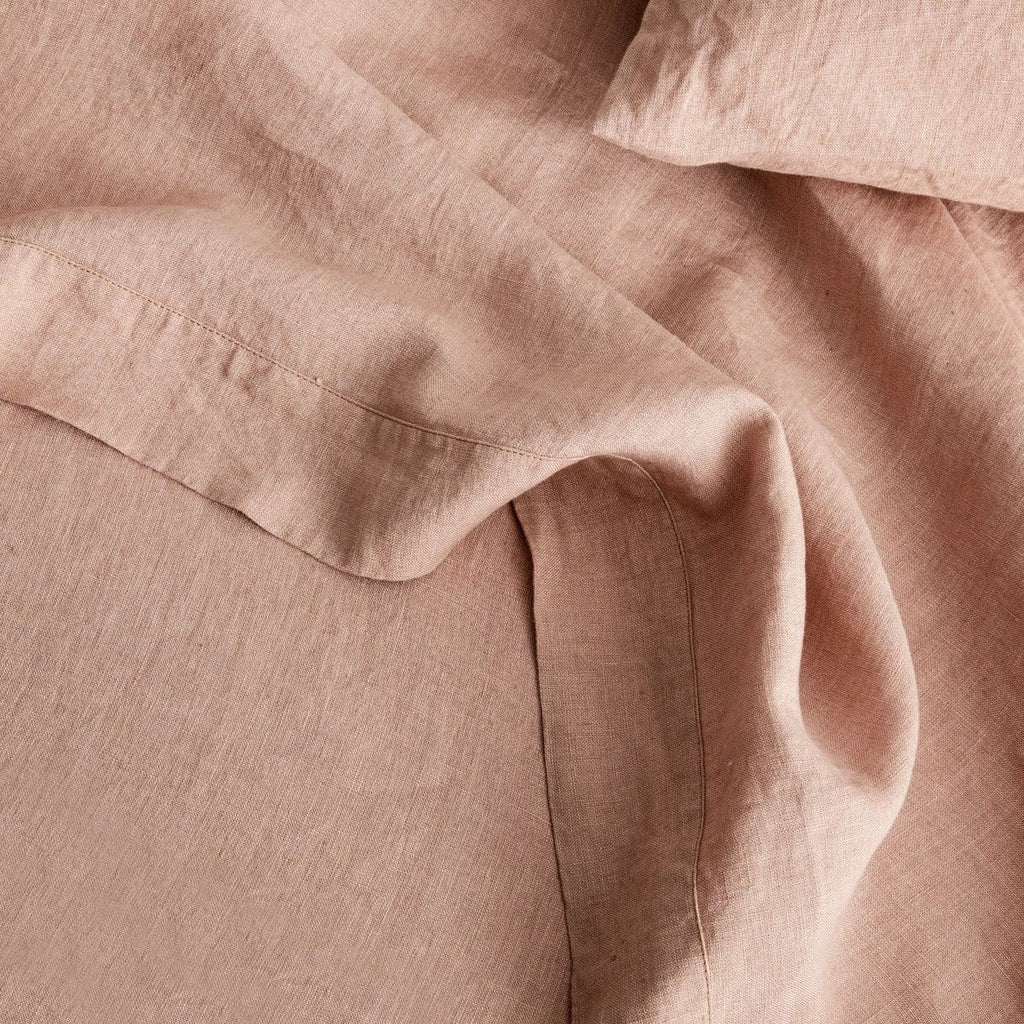 Washed Linen Duvet - FAWN / QUEEN - textiles