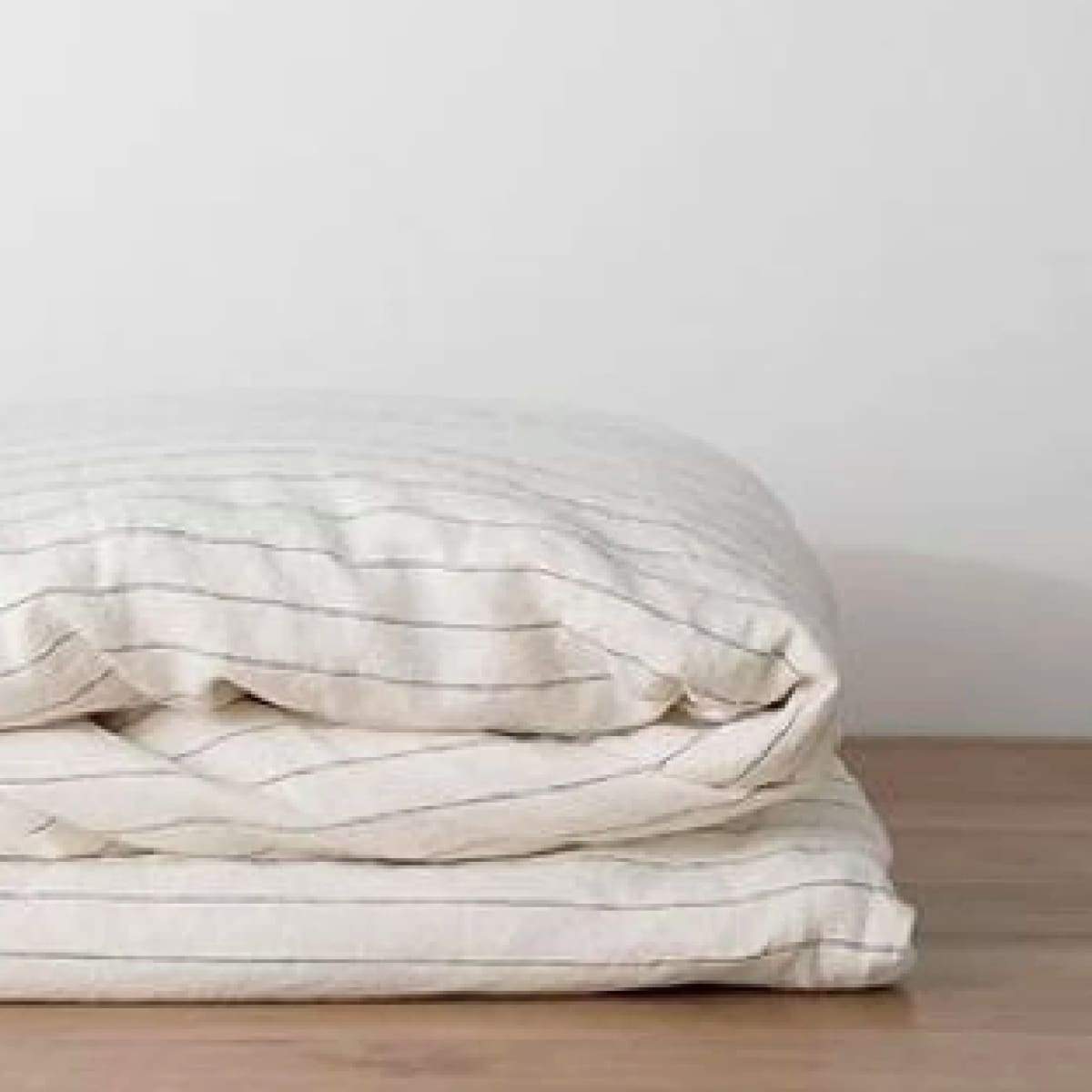 Washed Linen Duvet - elsie green - Textiles