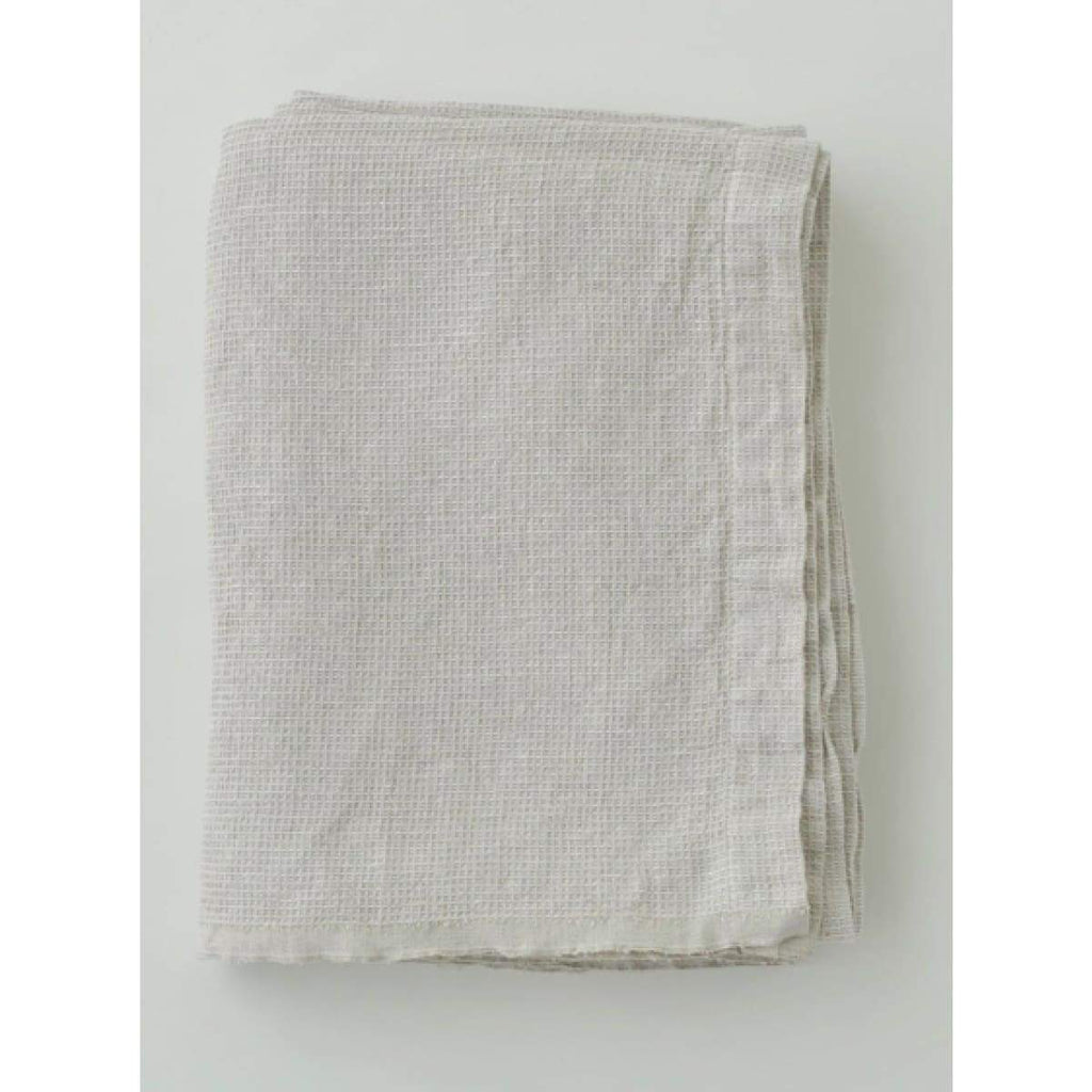 Washed Waffle Throw Natural - elsie green